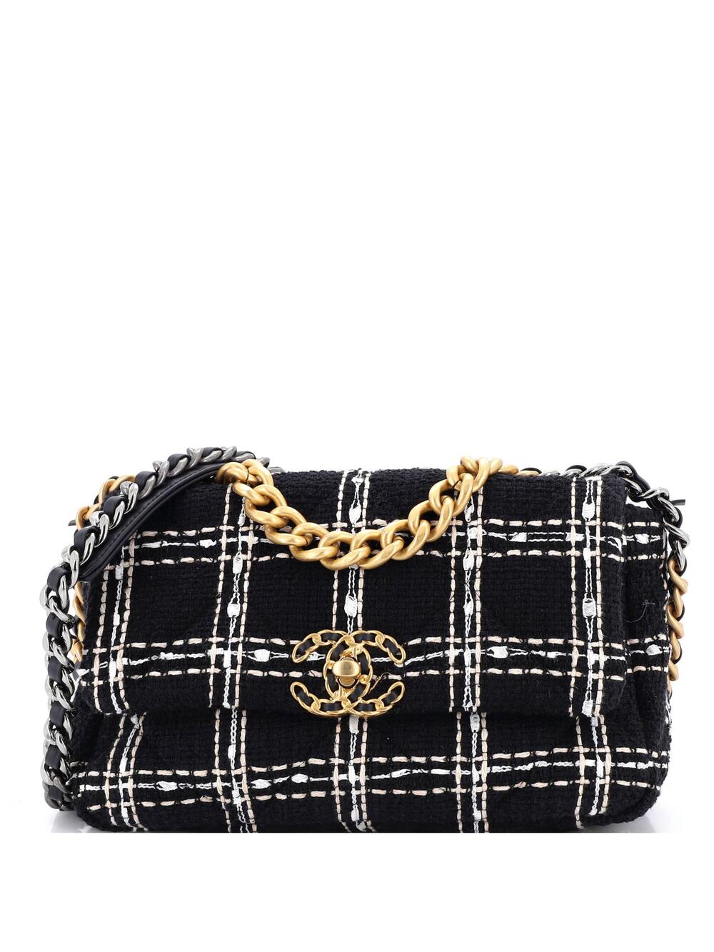 Chanel 19 Flap Bag Quilted Tweed Medium #248430C49B